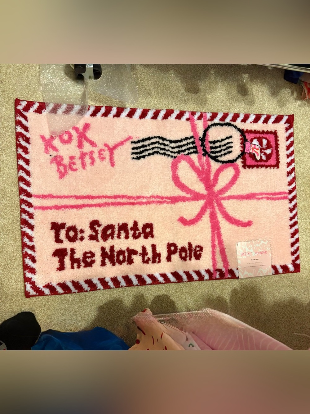 Holiday bath rug